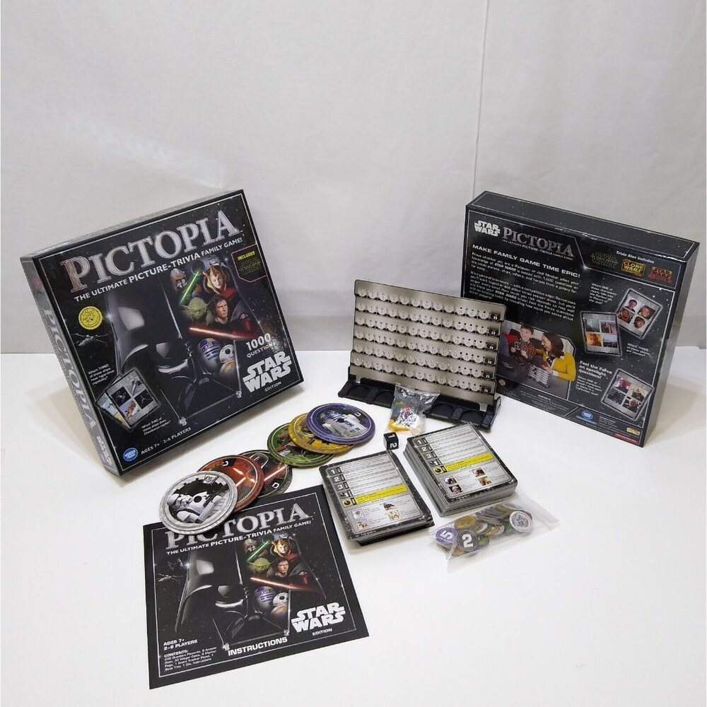 Pictopia Star Wars Edition The Ultimate Picture-Trivia Family Game - COMPLETE
